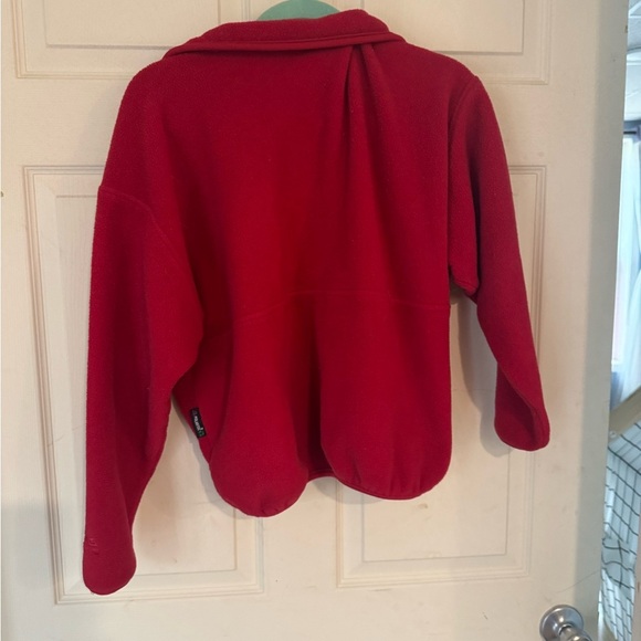 Eastern mountain sports women’s medium quarter zip fleece red - Picture 11 of 12